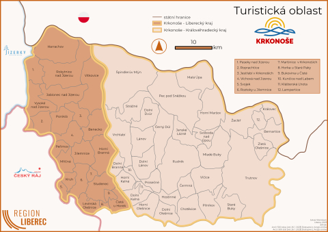 Mapa Krkonoše